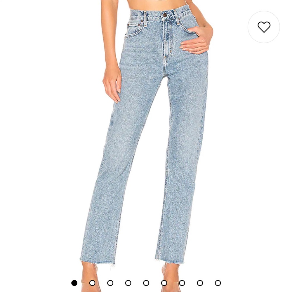 Agolde Cherie High rise straight jeans
